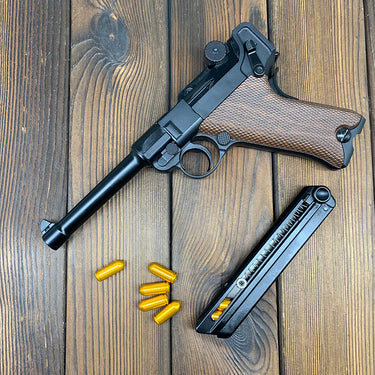 Luger P08 Auto Shell Ejecting Blowback Toy